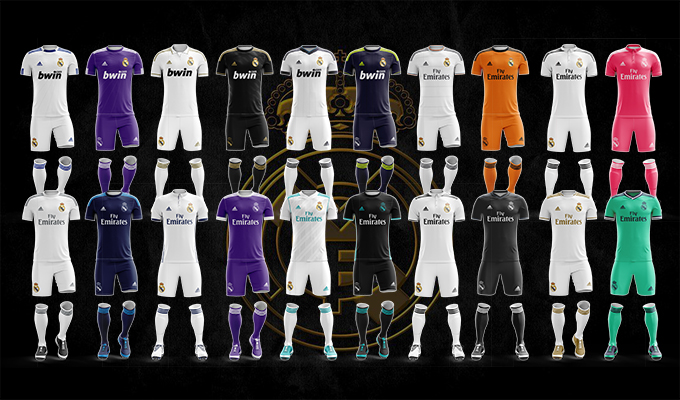 Bộ sưu tập áo Real Madrid các mùa giải gần đây
